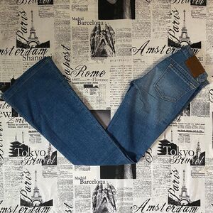 Von Dutch Women's mid dark wash y2k vintage mcbling low rise flared jeans denim